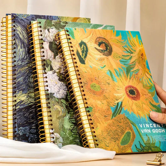 Artist Inspired Hard Cover Spiral Notebooks